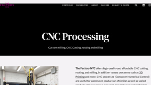 The Factory NYC - CNC Processing Services