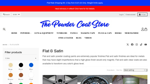 The Powder Coat Store - Super Durable Flat Black Powder Coating Paint