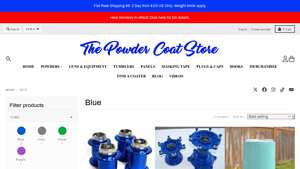 The Powder Coat Store - Transparent Candy Blue Powder Coating Paint