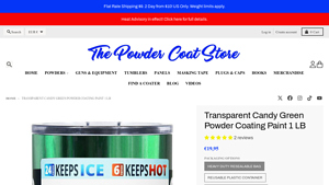 The Powder Coat Store - Transparent Candy Green Powder Coating Paint