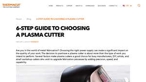 Thermacut - Plasma Cutting Solutions