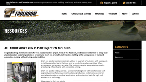 The Tool Room - Short Run Plastic Injection Molding