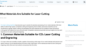 Thunder Laser - CO₂ Laser Cutting Machines