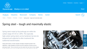 Thyssenkrupp - Spring Steels for Industrial Applications