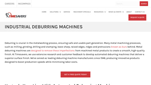 Timesavers LLC - Industrial Deburring Machines