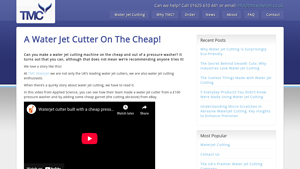TMC Waterjet - Advanced Water Jet Cutting Solutions