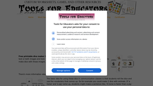 Tools for Educators - Custom Dice Maker