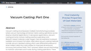 Total Materia - Vacuum Casting Solutions