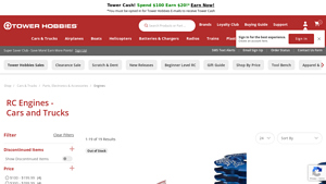 Tower Hobbies - RC Engines for Cars and Trucks