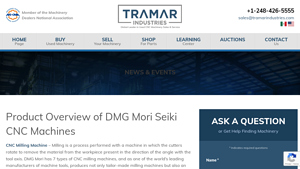 Tramar Industries - DMG Mori Seiki CNC Machines