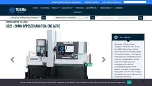 Tsugami - SS20 Swiss Type CNC Lathe