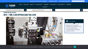 Tsugami - B075-III 5-Axis Swiss Type CNC Lathe