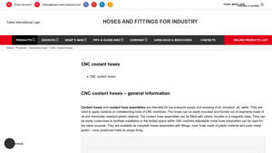 Tubes International - Coolant Hoses and Assemblies