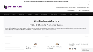 Ultimate 3D Printing Store - CNC Machines & Routers
