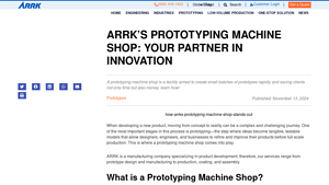 ARRK - Prototyping Machine Shop