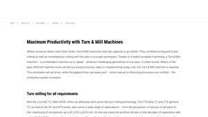DMG MORI - Turn & Mill Machines