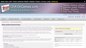 USA On Canvas - Metal & Wood Prints