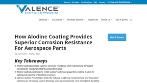 Valence Surface Tech - Alodine Coating