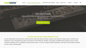 Varisigns - Top Acrylic Cutting Machines