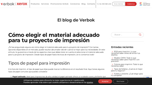 Verbok - Tipos de Papel para Impresión