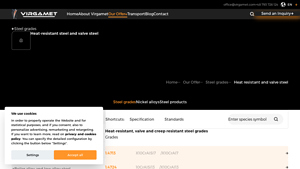 Virgamet - Heat-Resistant Steel Grades
