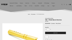 Vulcan Machine Werks - TiN Pistol Barrel Service
