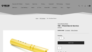 Vulcan Machine Werks - TiN Pistol Barrel Service