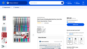 Walmart - Pilot's Precise Pens