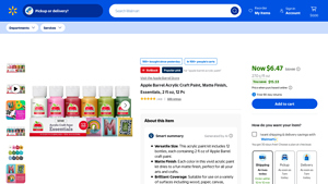 Walmart - Versatile Matte Finish Paint