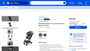 Walmart - Lightweight Unisex Stroller