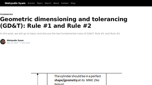 Wasy Research - Geometric Dimensioning and Tolerancing (GD&T)