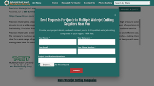 Precision Water Jet - Water Jet Cutting Services