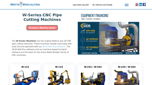 Watts-Specialties - CNC Pipe Cutting Machines