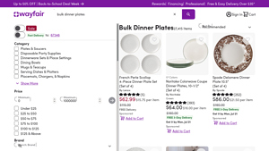 Wayfair - High-Alumina Ceramic Dinner Plate