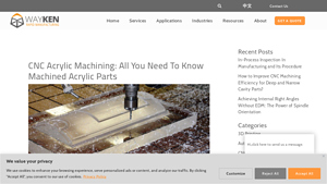 WayKen - CNC Acrylic Machining