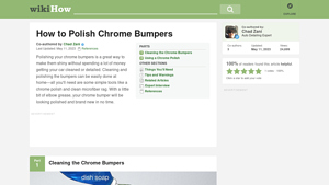 WikiHow - Chrome Cleaning Essentials