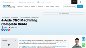 Yijin Solution - 4-Axis CNC Machining