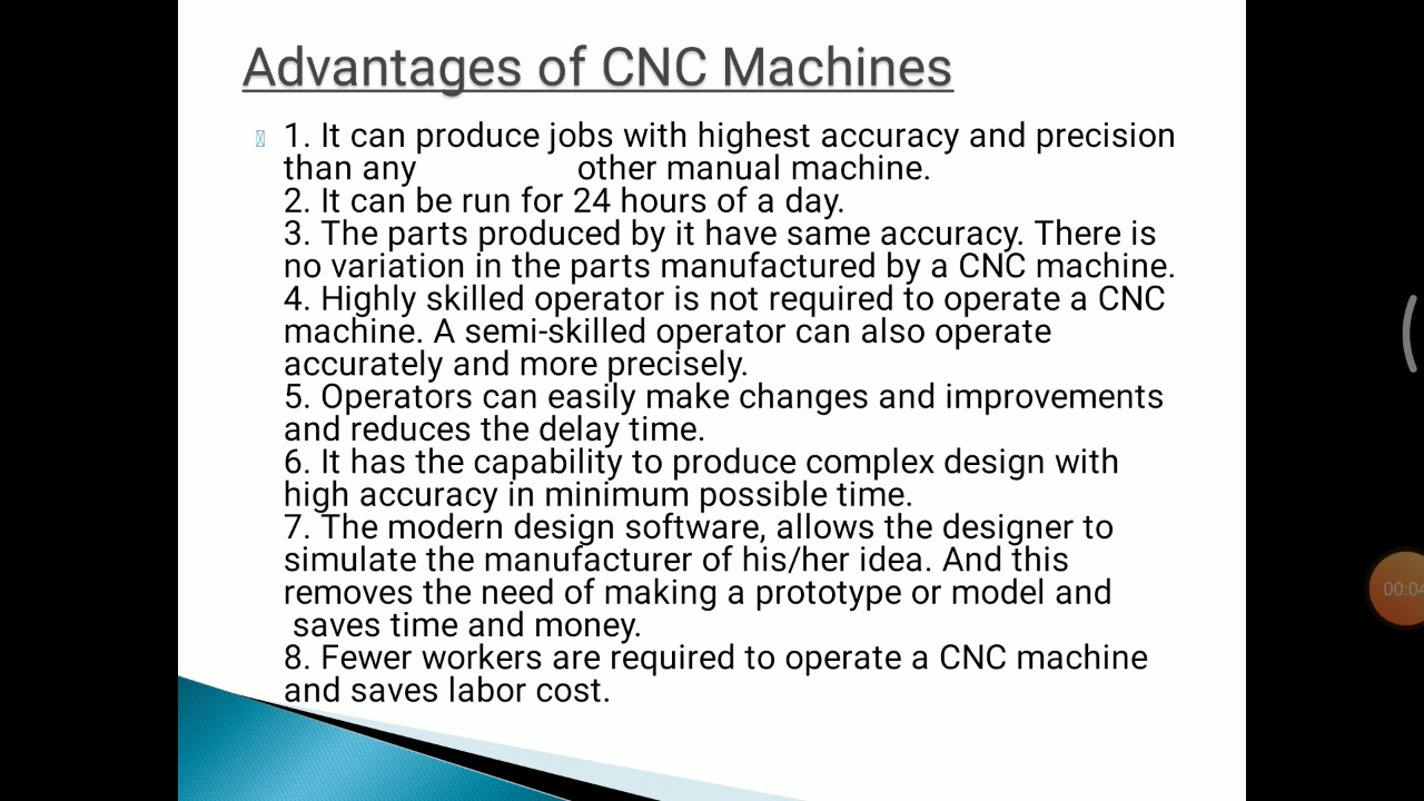 advantage of cnc machine part