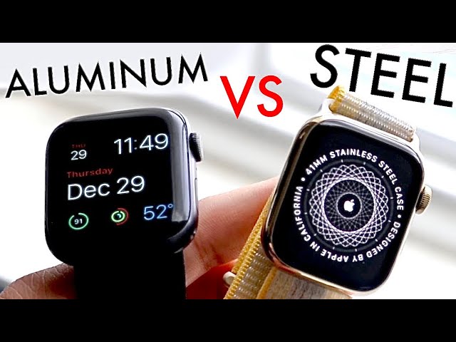 aluminium apple watch vs stainless steel