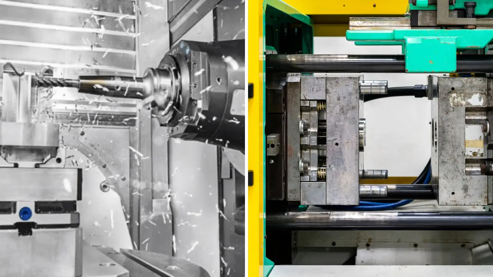 cnc machining vs injection molding