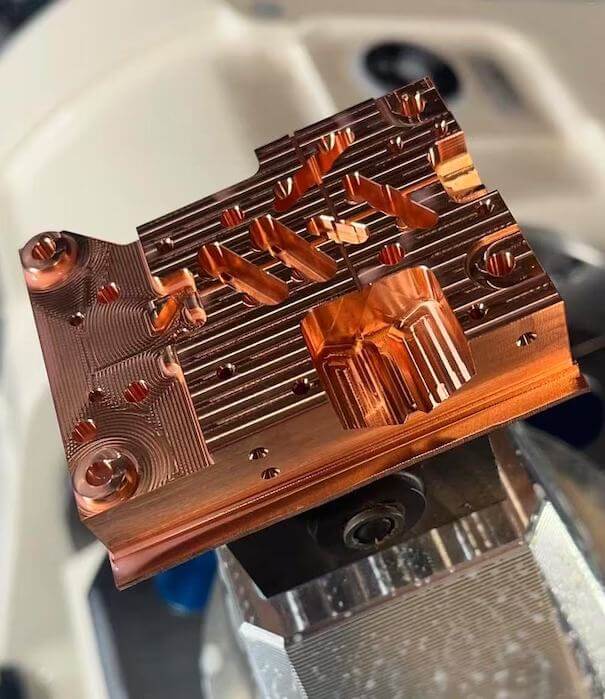copper cnc machining part