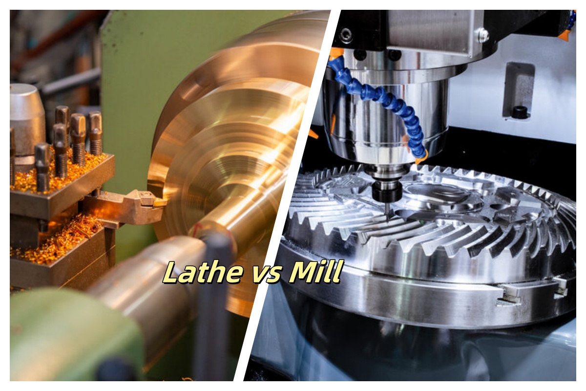 difference between lathe and milling machine