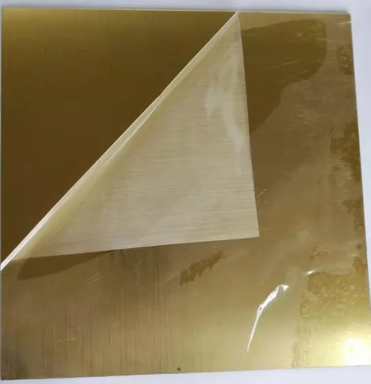 golden plastic sheet