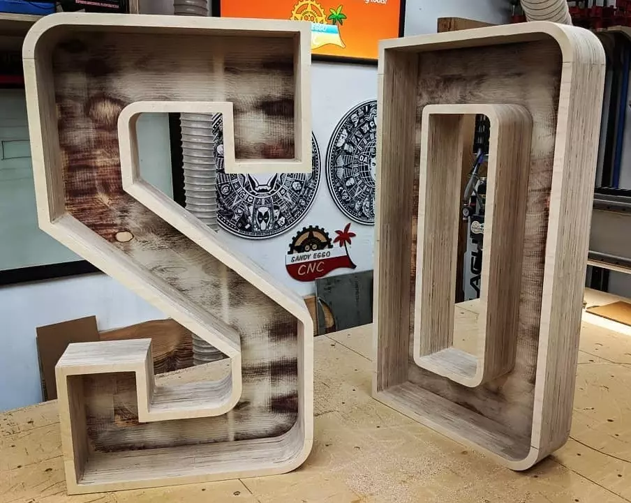 wood cnc signs