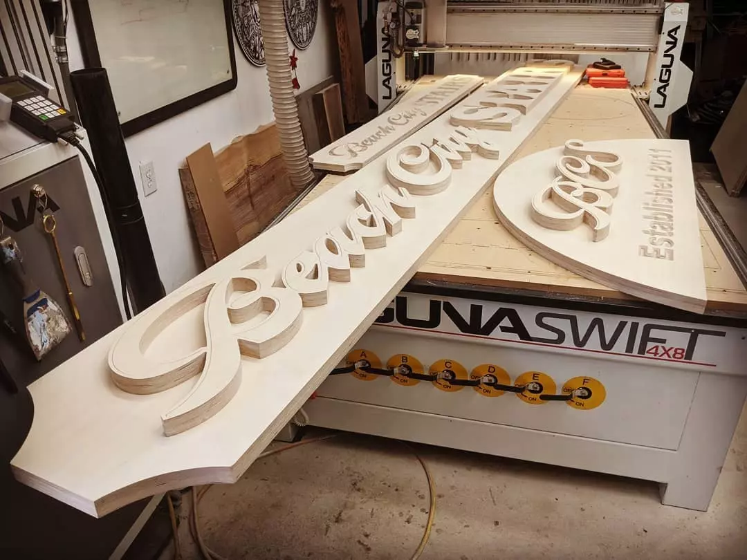 wood cnc signs