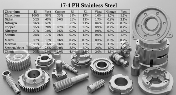 is 17 4 stainless steel magnetic part