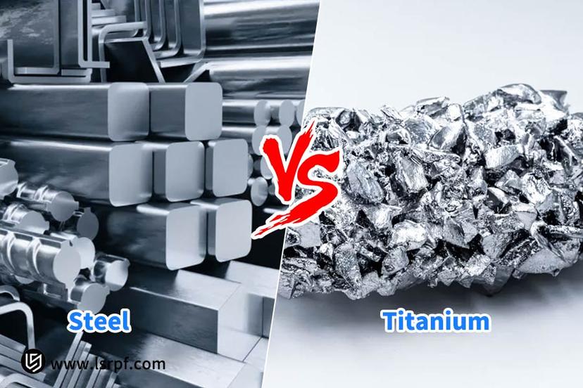 is titanium harder than steel