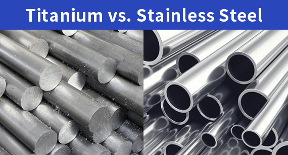 is titanium more expensive than stainless steel part