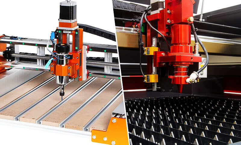 laser cutter vs cnc router