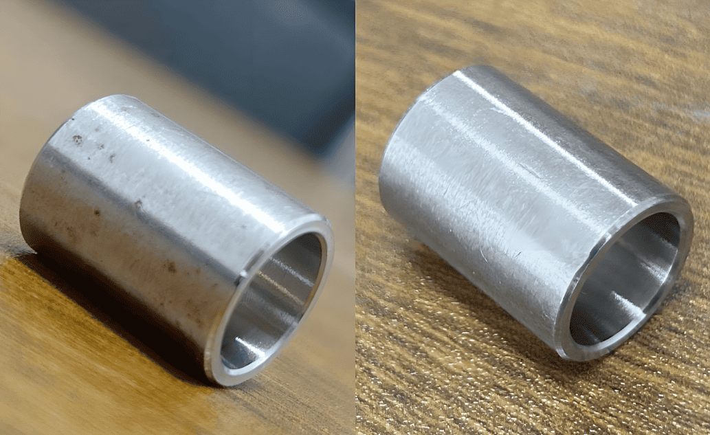 passivating stainless steel part